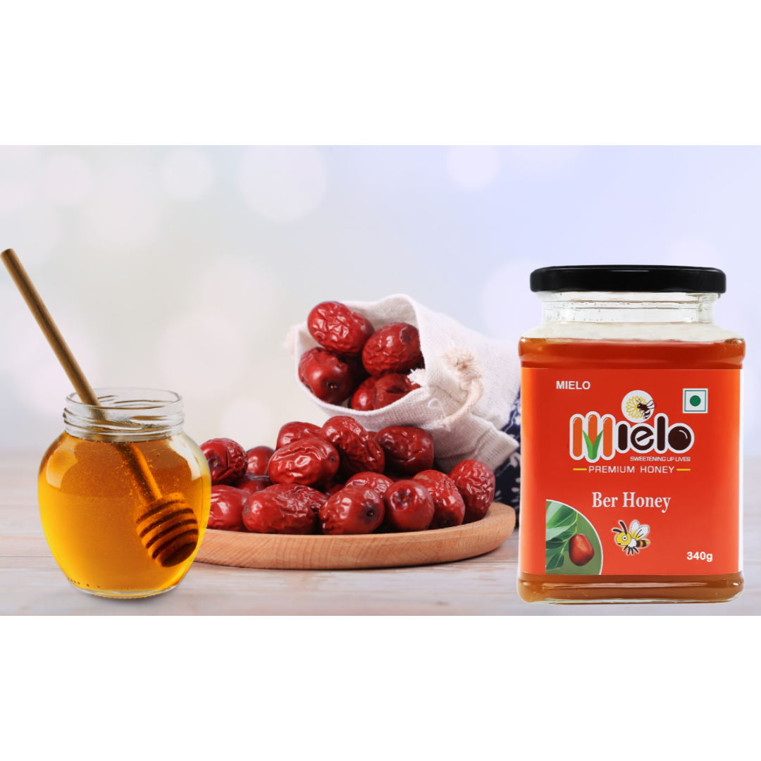 Mielo Ber, Jamun, litchi and Multiflora Honey (500g*4)