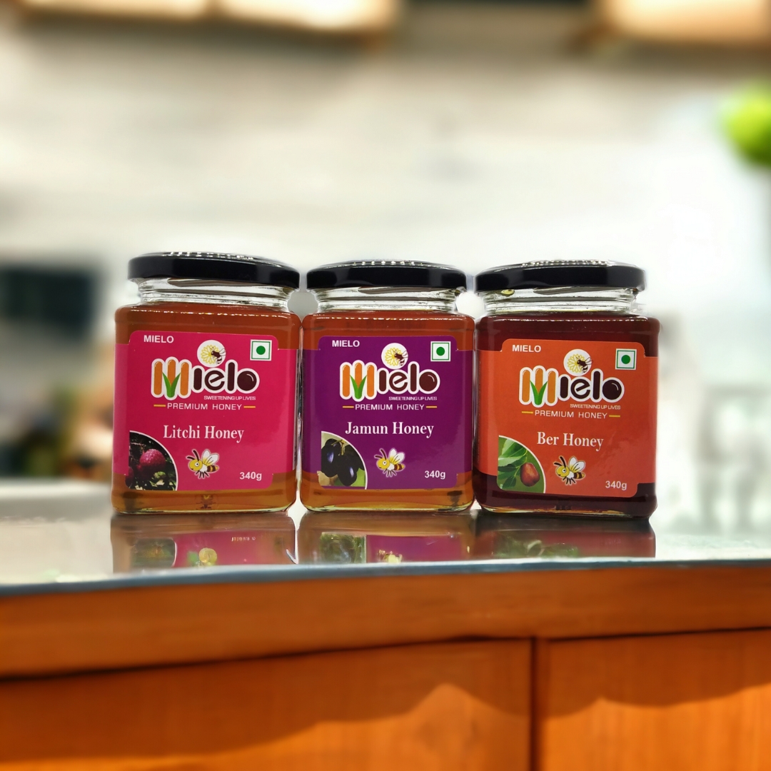 Mielo Ber Litchi Jamun Honey 340g