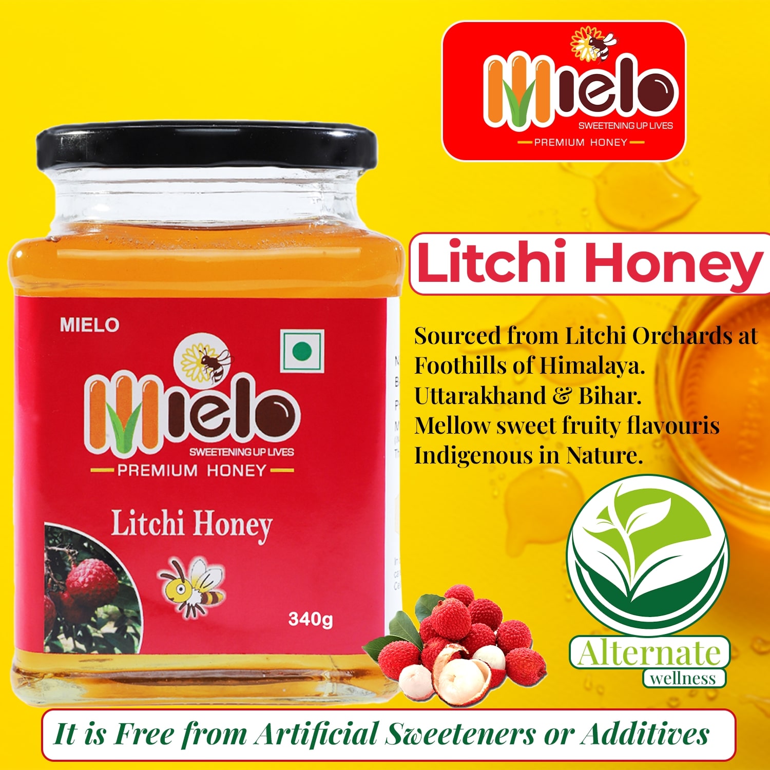 Mielo Litchi Honey Combo (500g x 2)